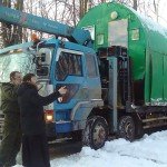 16 января 2016 г.: на улицу Зои Космодемьянской привезли временный храм-вагончик